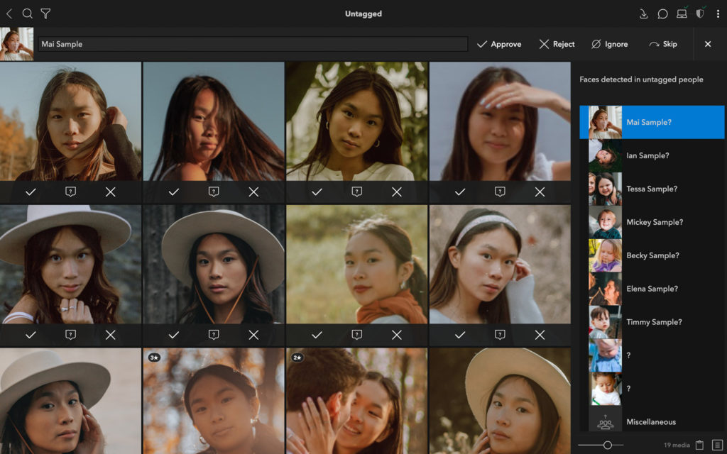 batch-tag faces in mylio for photo organization